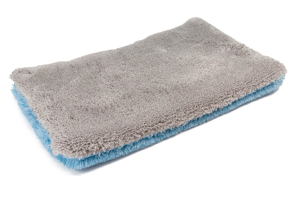 [Double Wide] Extra-Long Microfiber Wash Pad (9"x16") Blue/Gray - 2 pack