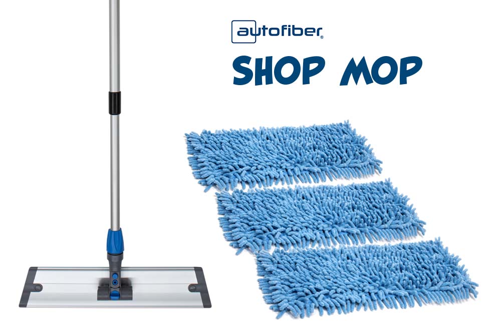 [ZenMop Shop Mop] Microfiber Mop for Epoxy, Concrete or Garage Tiles